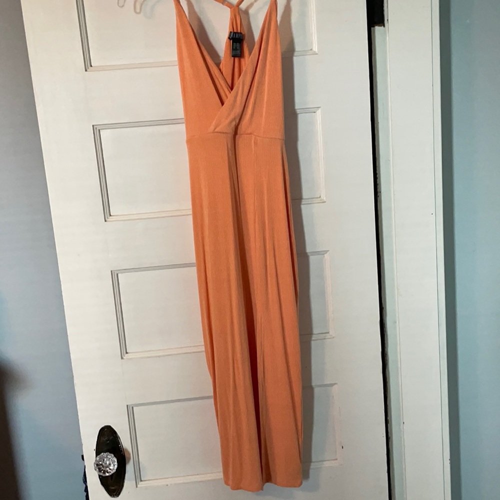 Light orange midi